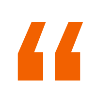 quotation-mark big orange quotation mark